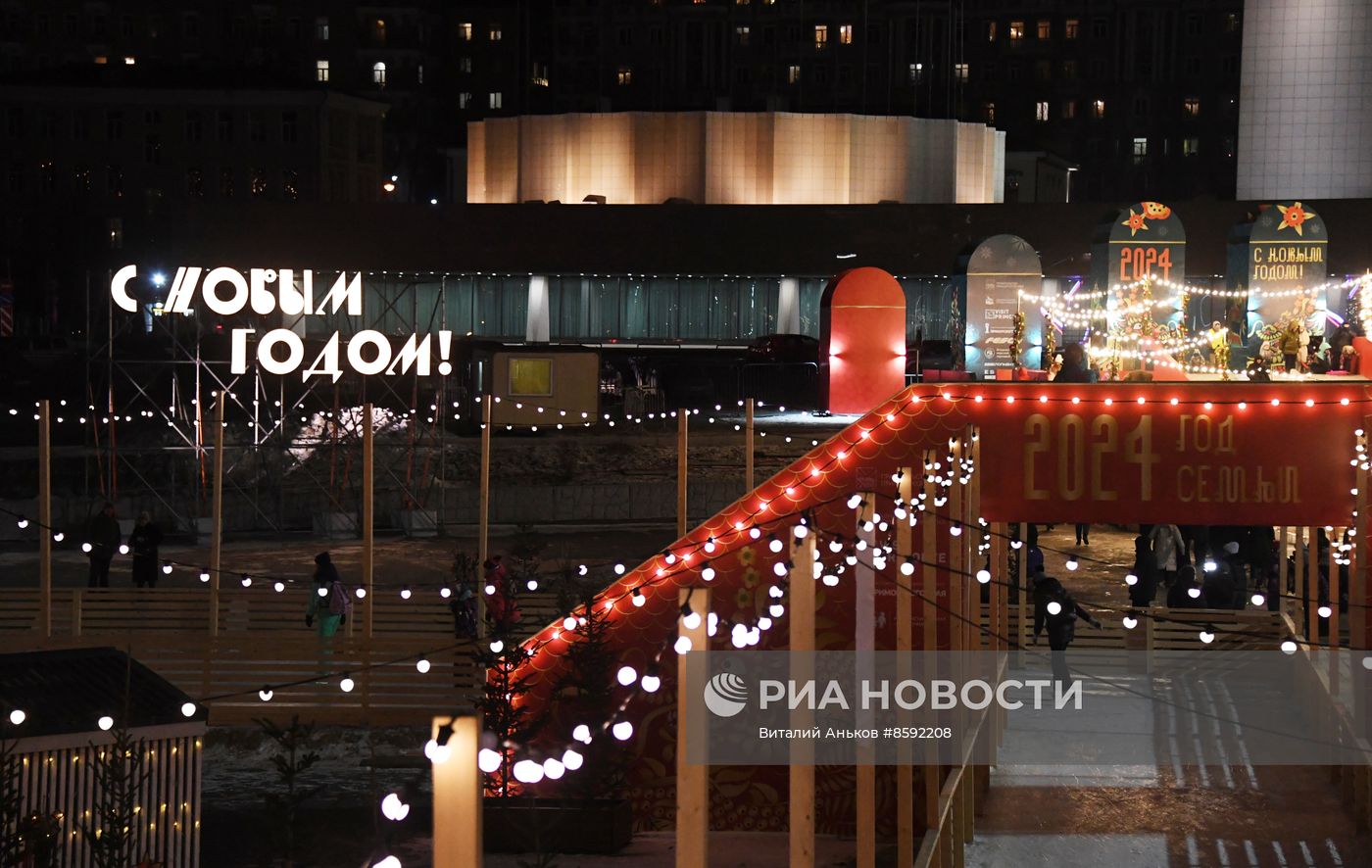Празднование Нового года в регионах России