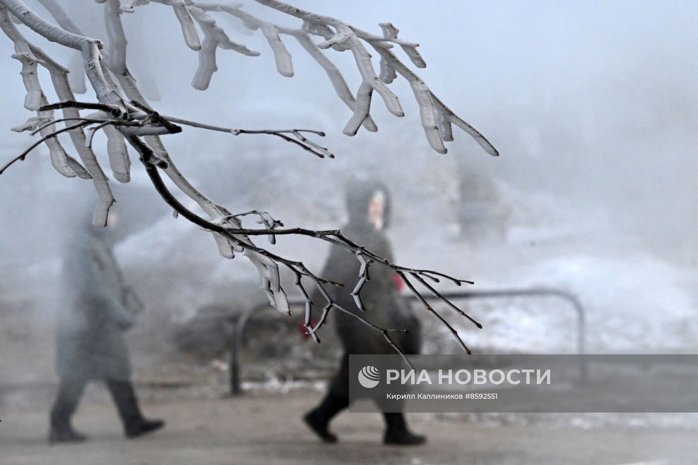 Холодная погода в Москве