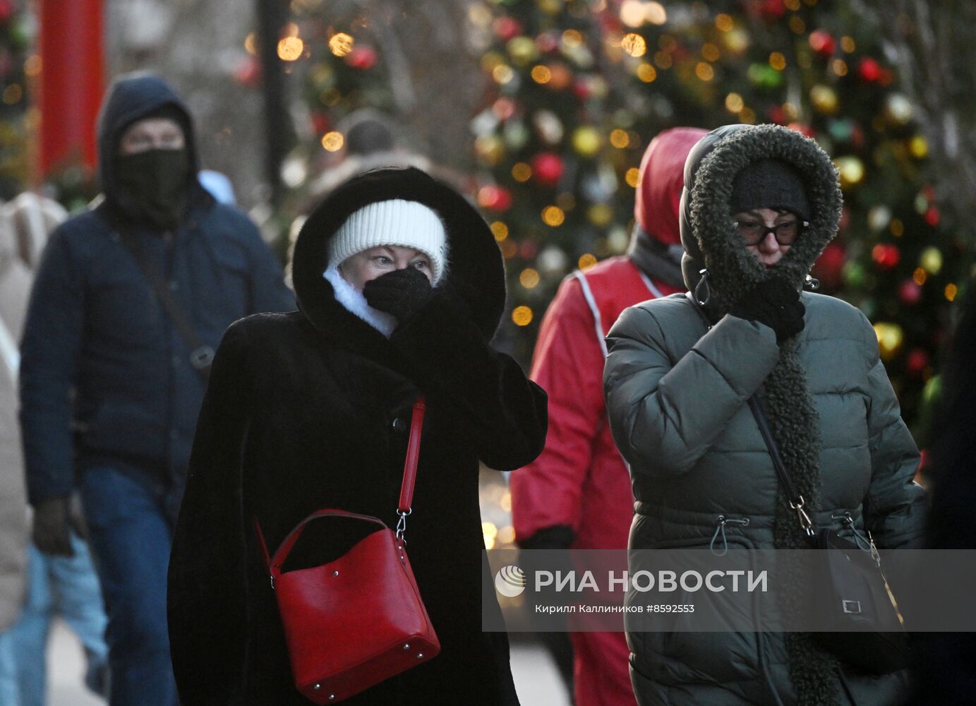 Холодная погода в Москве