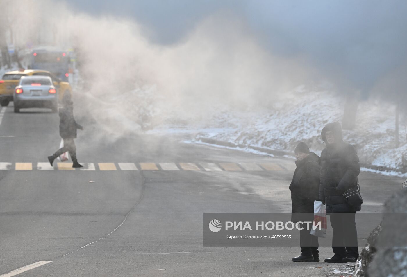 Холодная погода в Москве