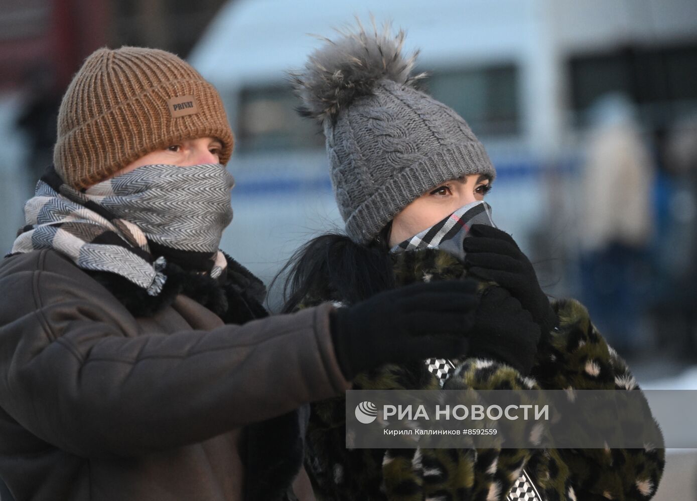 Холодная погода в Москве