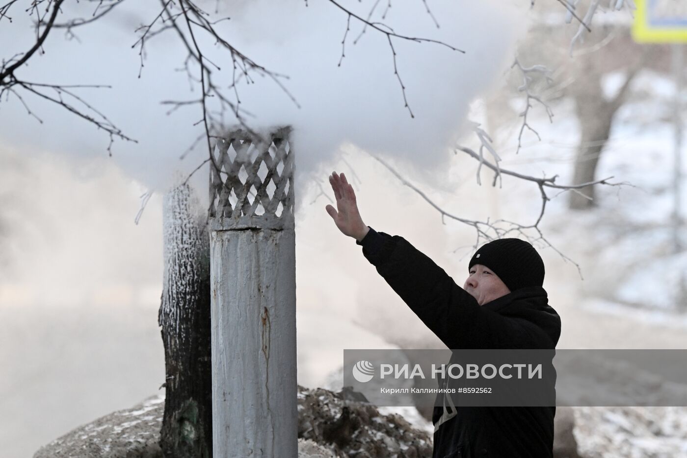 Холодная погода в Москве