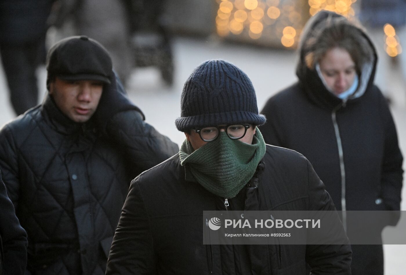 Холодная погода в Москве