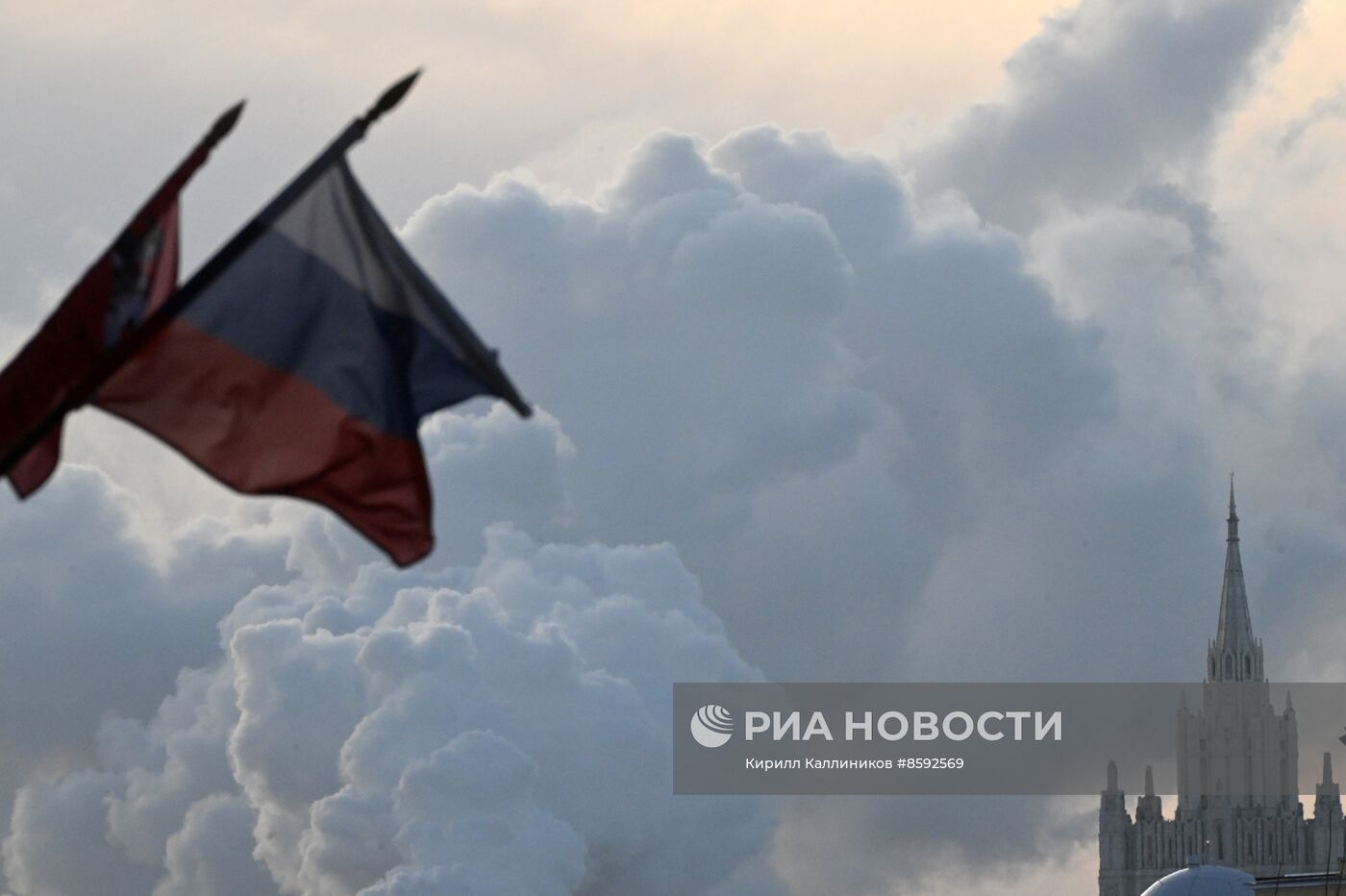 Холодная погода в Москве