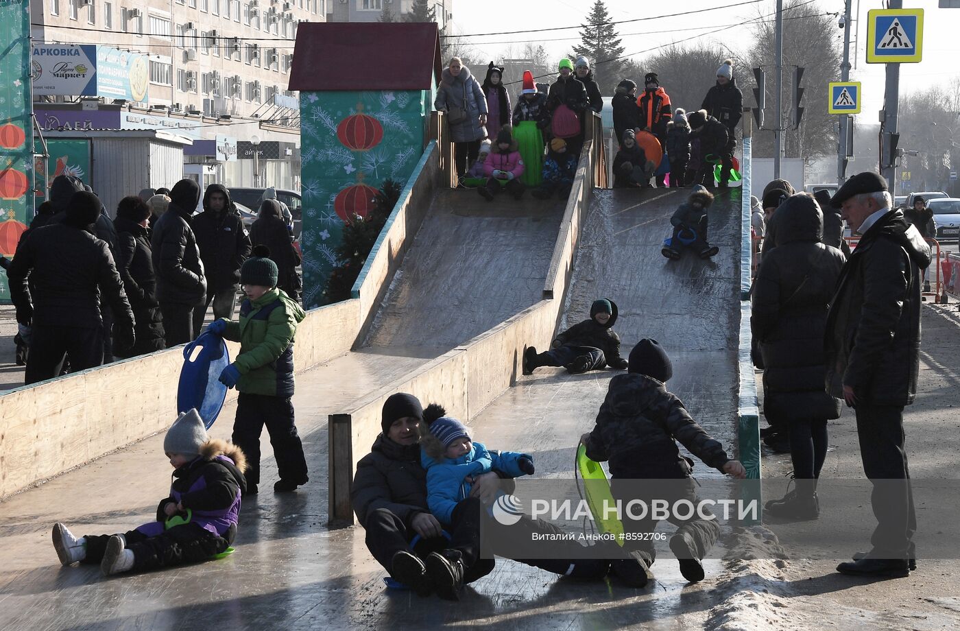 Новогодние гуляния в Уссурийске