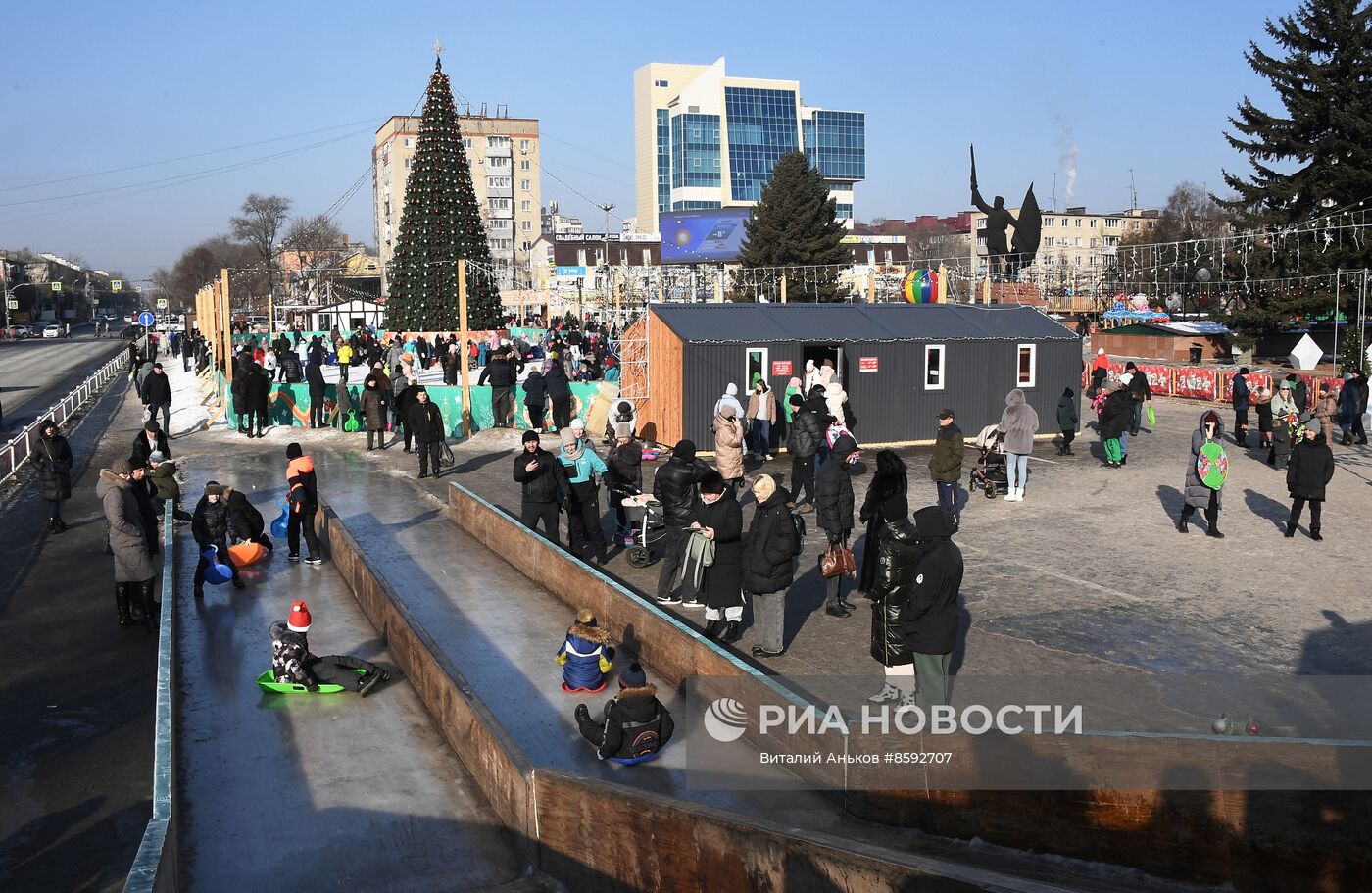 Новогодние гуляния в Уссурийске