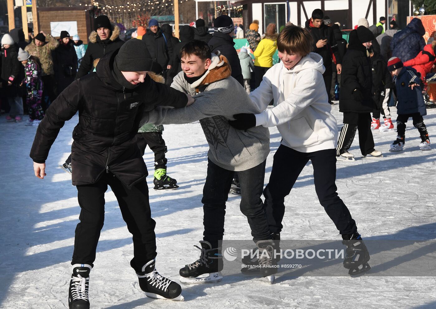 Новогодние гуляния в Уссурийске