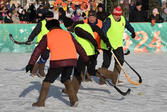 Новогодние гуляния в Уссурийске