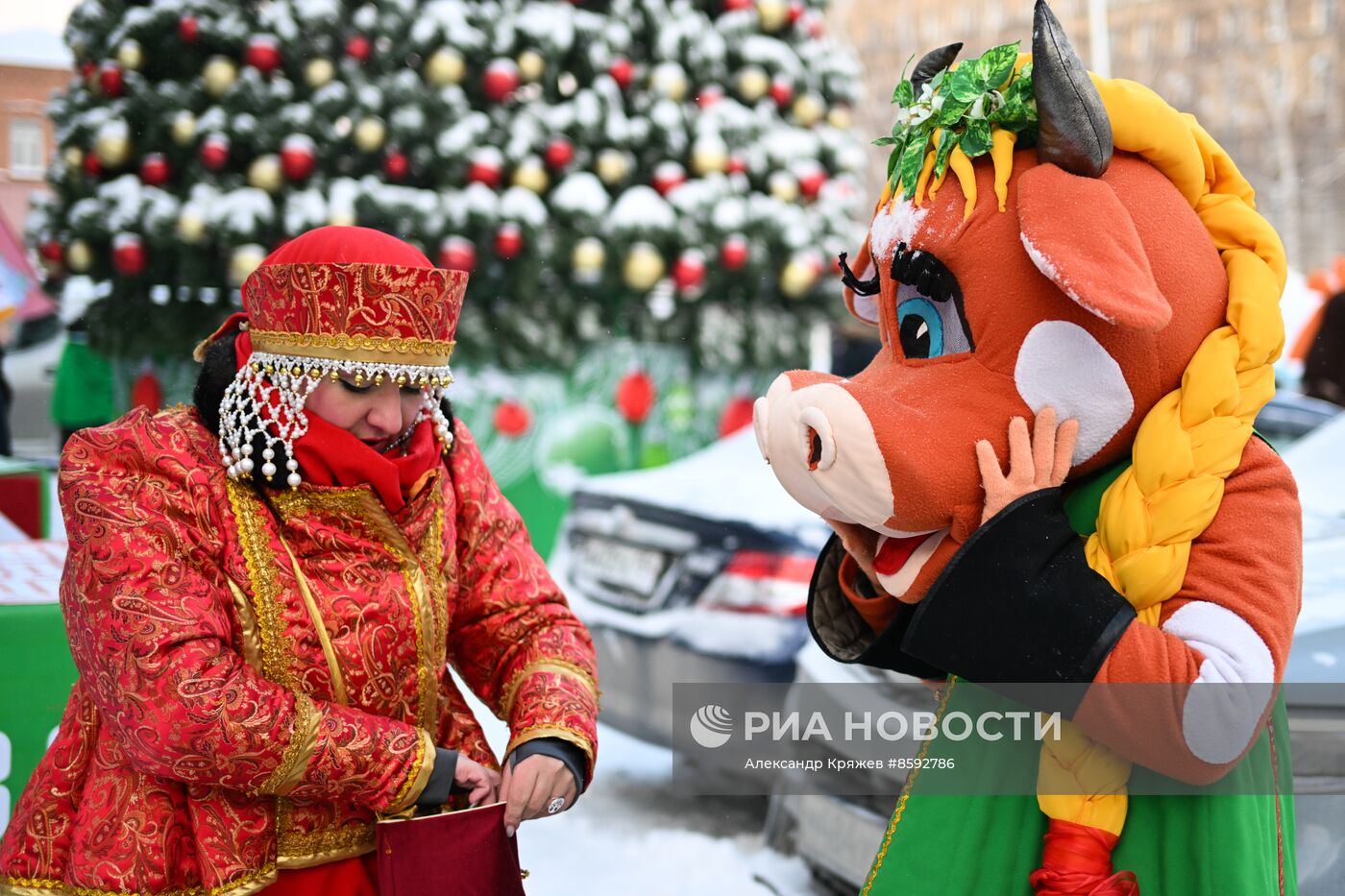 Шествие новогодних игрушек в Новосибирске