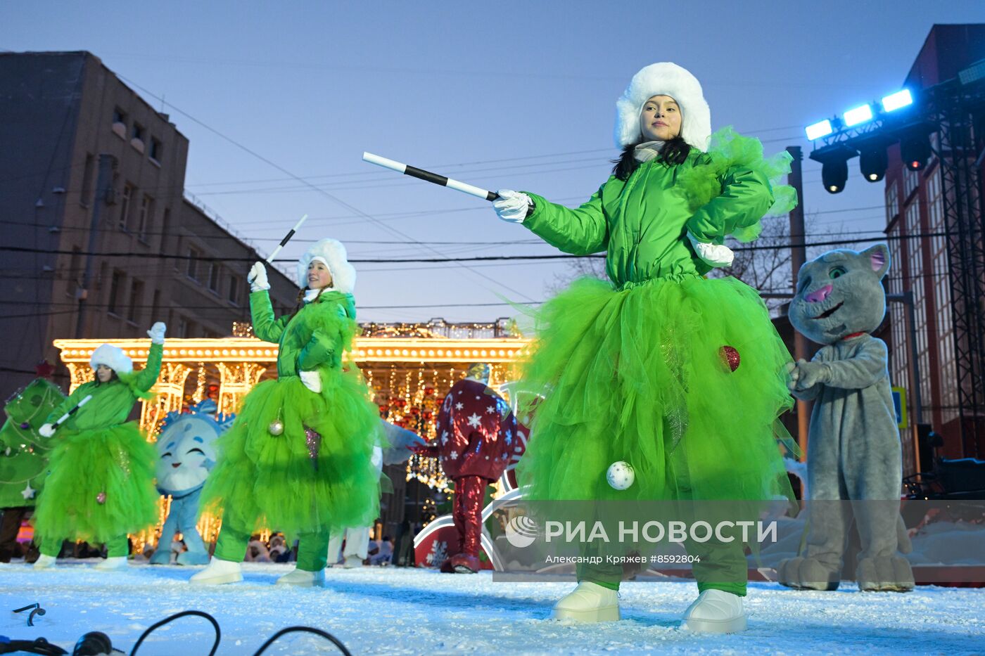 Шествие новогодних игрушек в Новосибирске