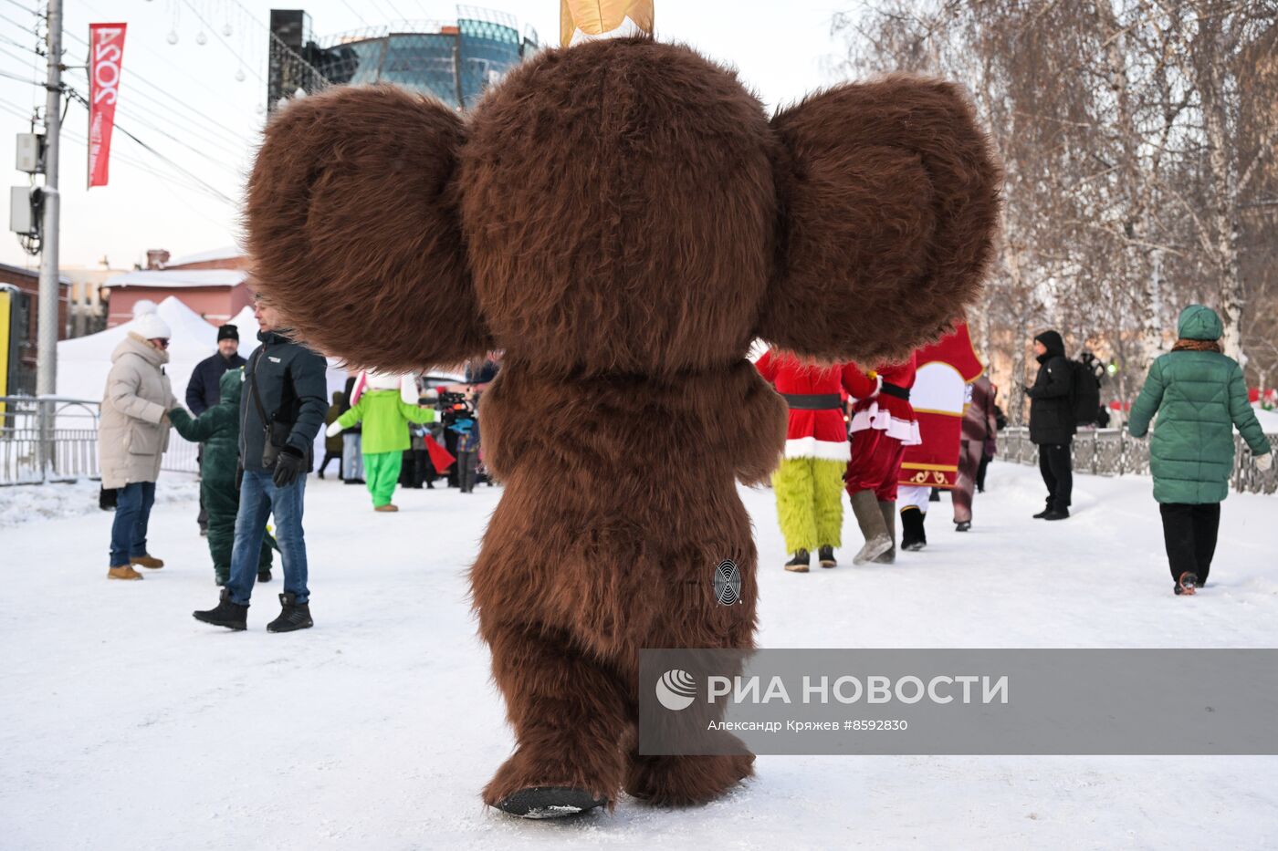 Шествие новогодних игрушек в Новосибирске