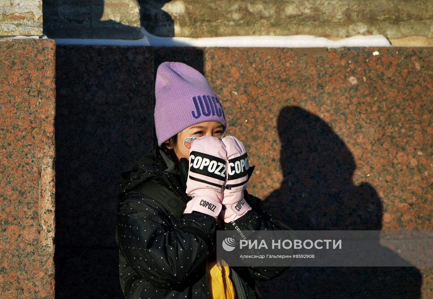 Сильный мороз в Санкт-Петербурге