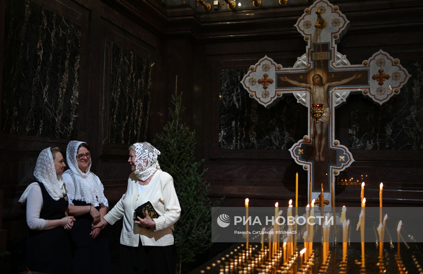 Рождество Христово. Патриаршая Литургия в Храме Христа Спасителя