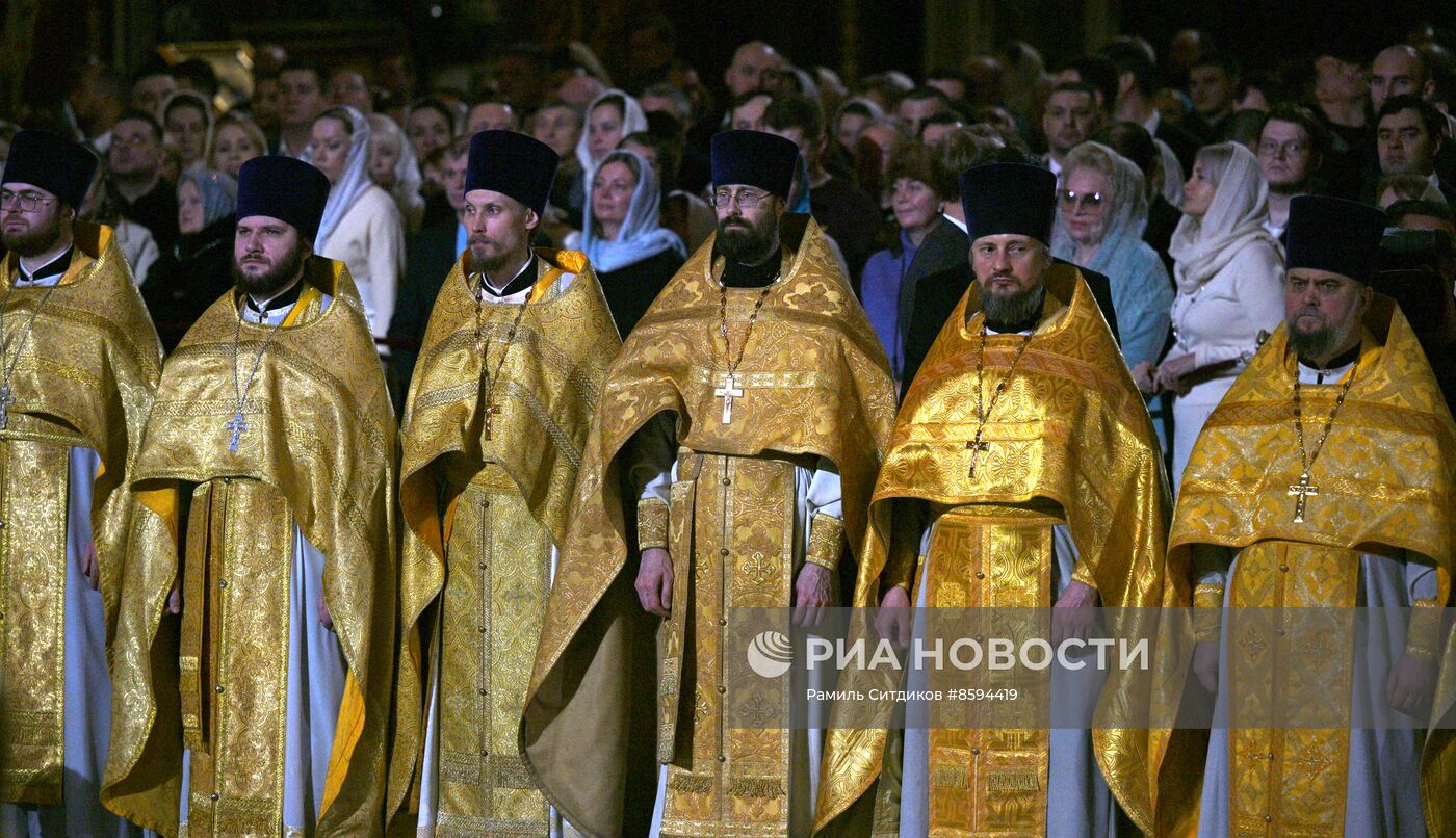 Рождество Христово. Патриаршая Литургия в Храме Христа Спасителя