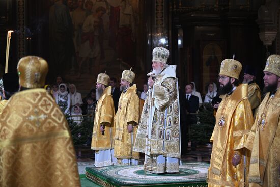 Рождество Христово. Патриаршая Литургия в Храме Христа Спасителя