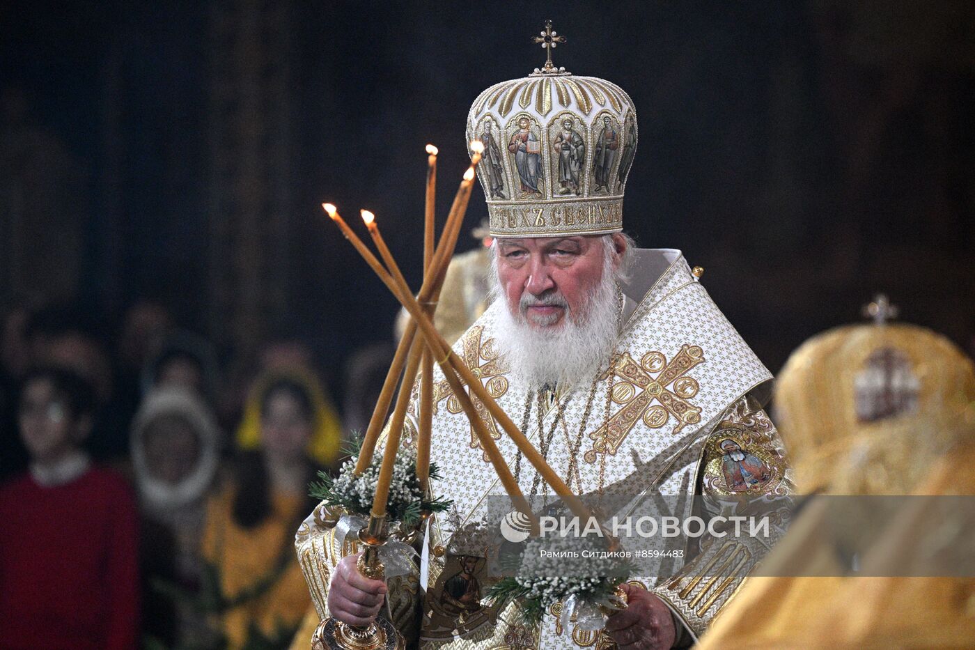 Рождество Христово. Патриаршая Литургия в Храме Христа Спасителя