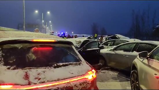 Авария на трассе М-11 в Новгородской области