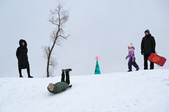 Фестиваль снега в Новосибирске