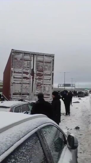 Авария на трассе М-11 в Новгородской области