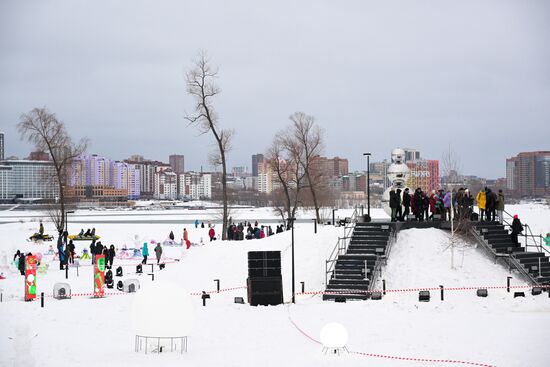 Фестиваль снега в Новосибирске