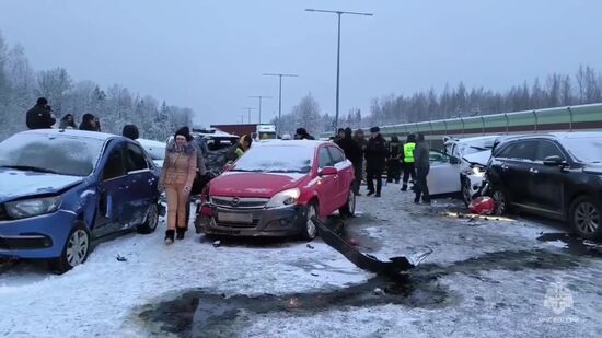 Авария на трассе М-11 в Новгородской области