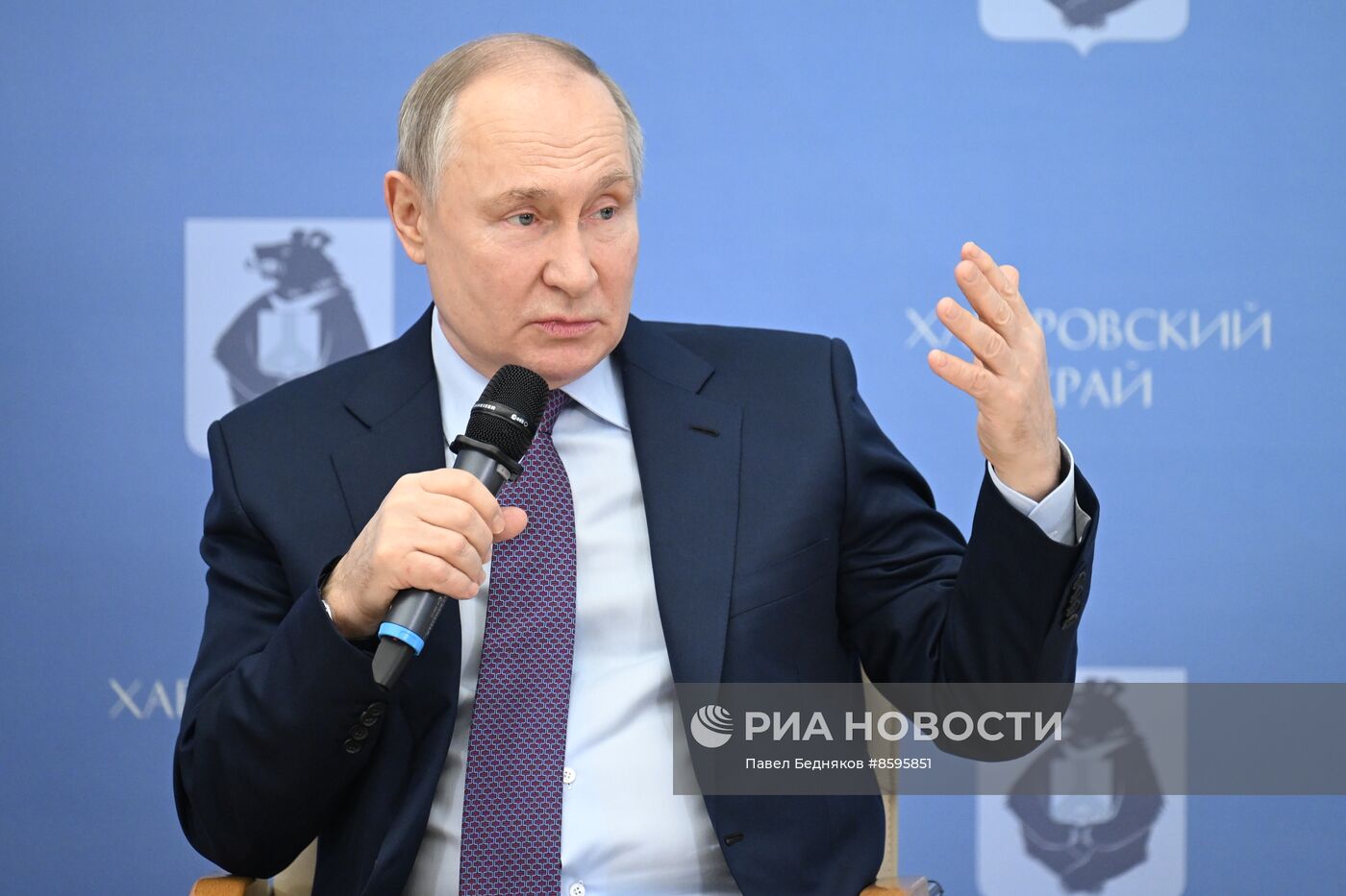 Рабочая поездка президента РФ В. Путина в Хабаровск
