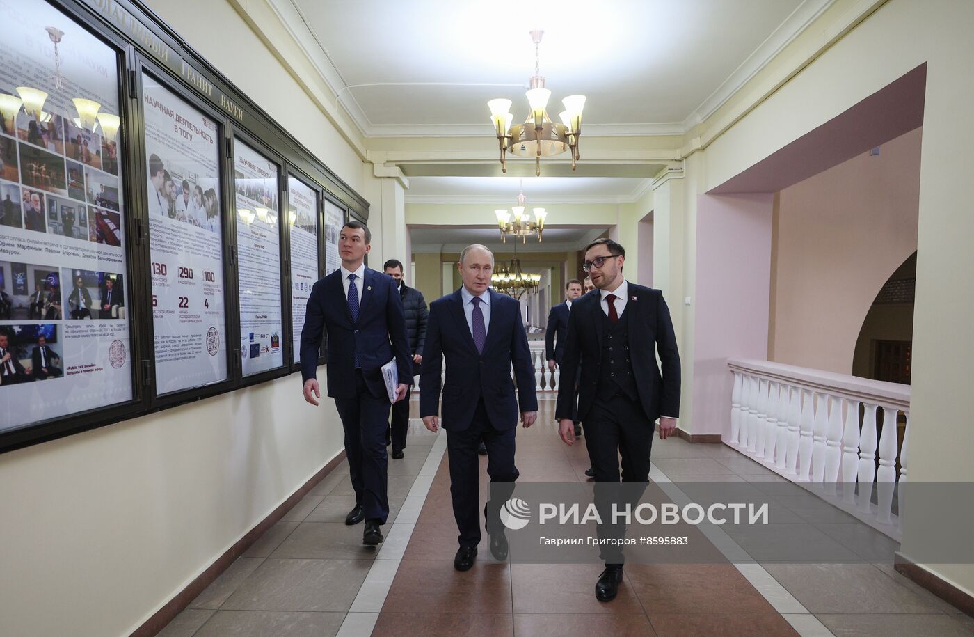 Рабочая поездка президента РФ В. Путина в Хабаровск 