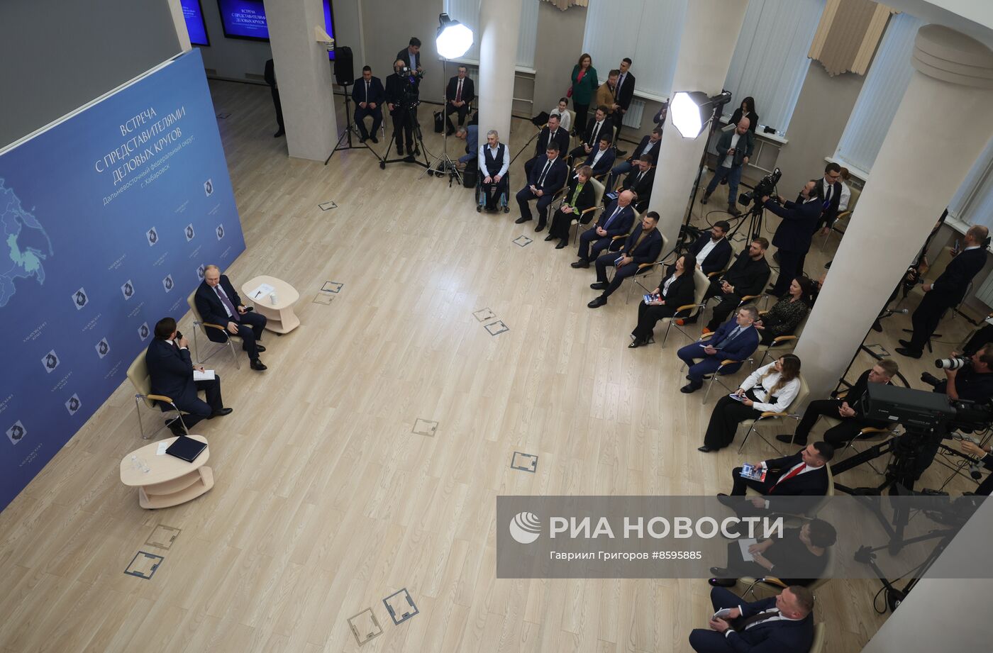 Рабочая поездка президента РФ В. Путина в Хабаровск