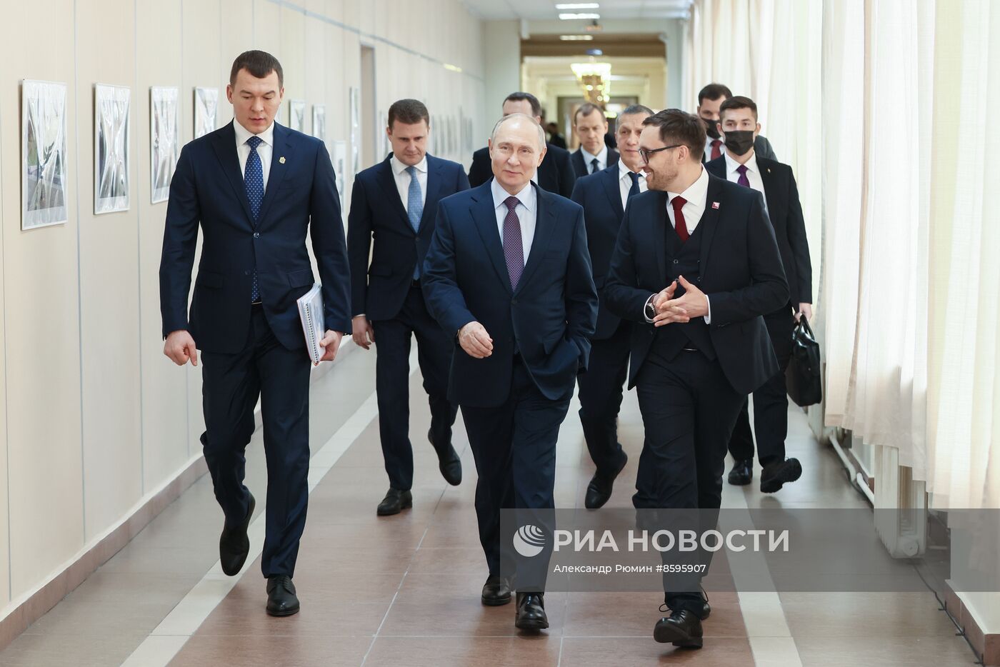 Рабочая поездка президента РФ В. Путина в Хабаровск