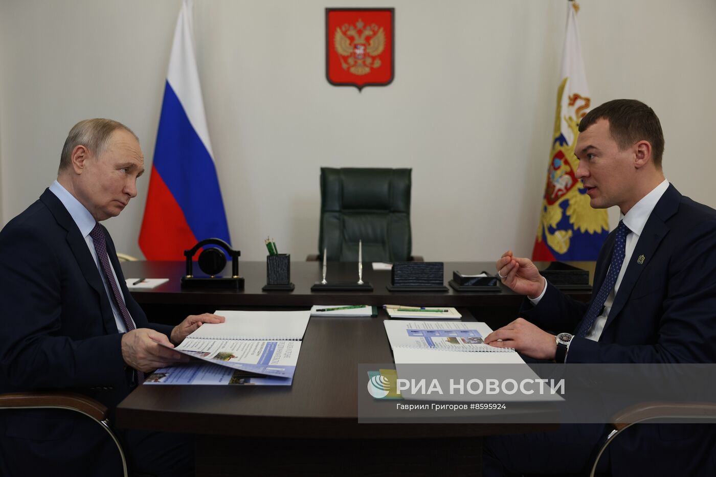 Рабочая поездка президента РФ В. Путина в Хабаровск 