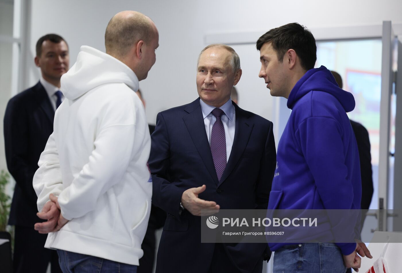 Рабочая поездка президента РФ В. Путина в Хабаровск 
