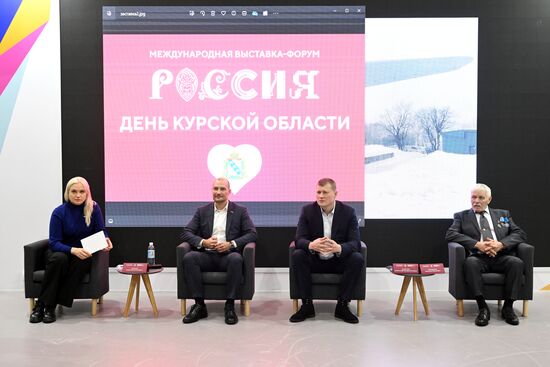 Выставка "Россия". Автограф-сессия с участием курских олимпийских чемпионов по лыжному спорту, фехтованию, велоспорту