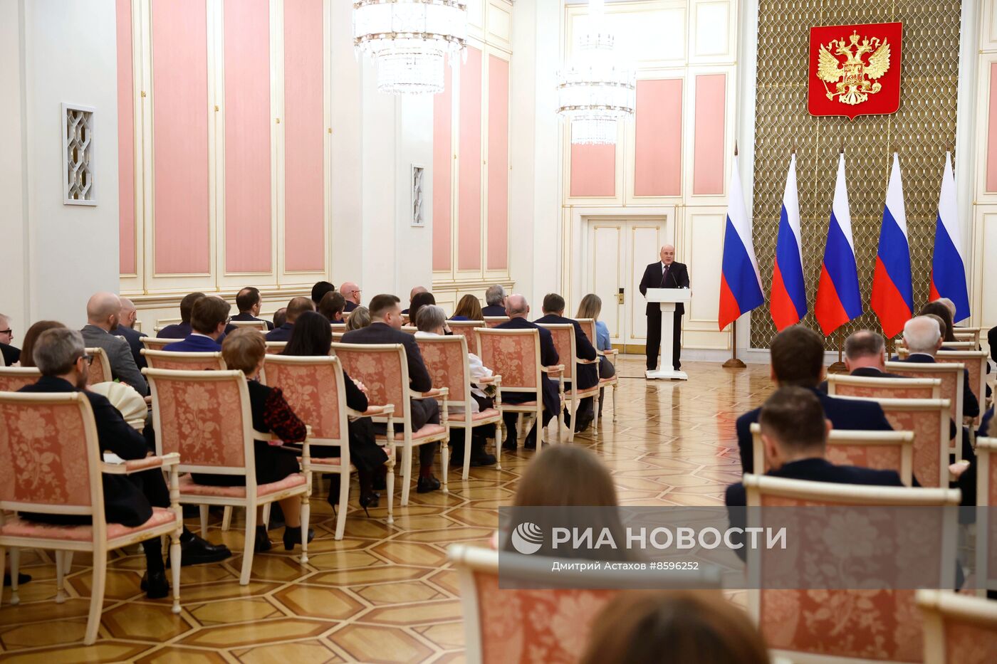 Премьер-министр РФ М. Мишустин вручил премии правительства в области СМИ за 2023 год