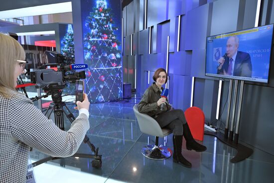 Международная выставка-форум "Россия"
Павильон №75 Место: Россия, Москва. Автор: Максим Блинов/РИА Новости. Работа выставки "Россия"