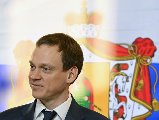 Международная выставка-форум "Россия"
Гастрономическое театрализованное представление, павильон "Дом Российской кухни"
Павел Малков, губернатор Рязанской области Место: Россия, Москва. Автор: Станислав Красильников/РИА Новости. Выставка "Россия". Гастрономическое театрализованное представление