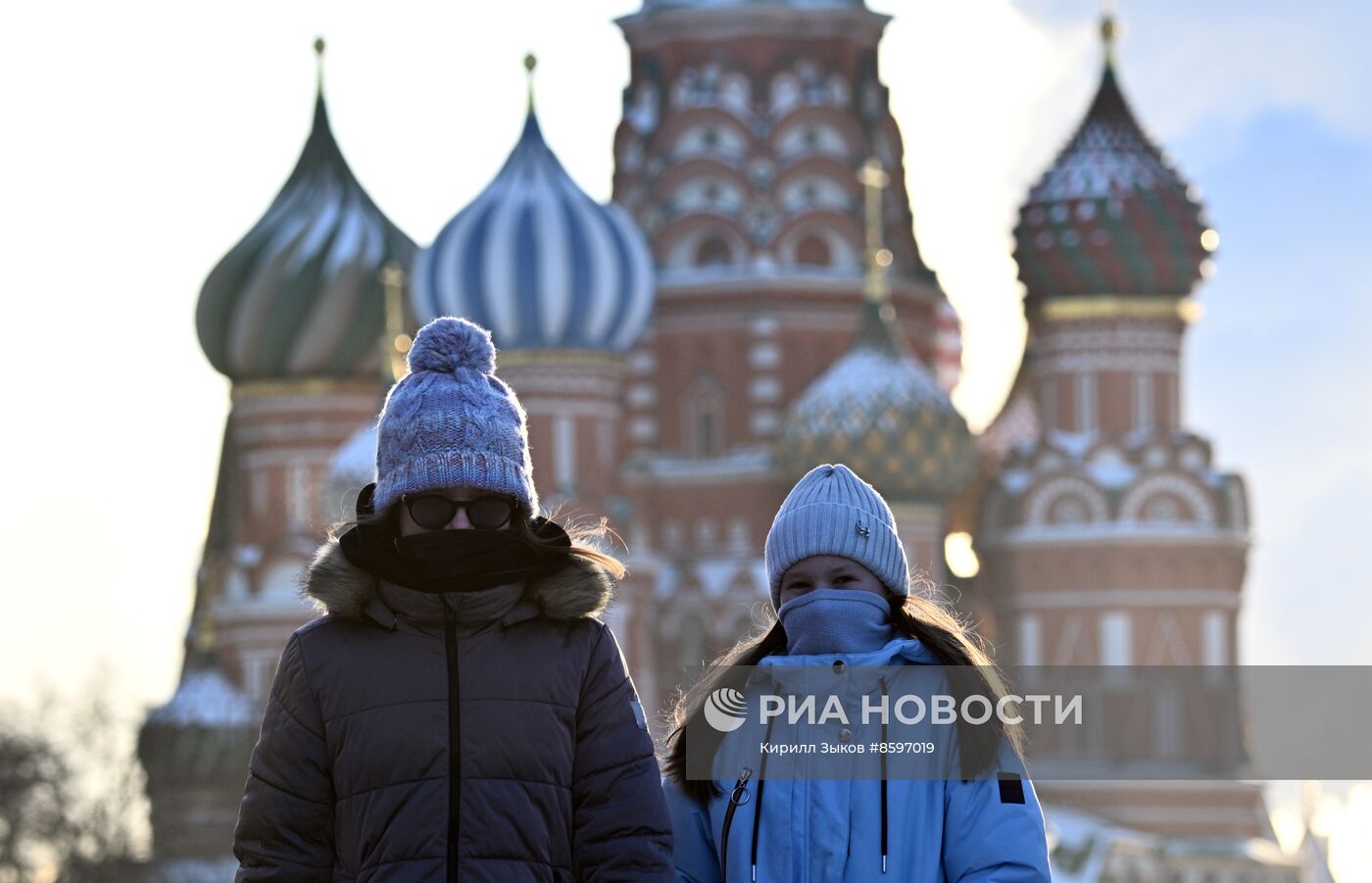 Морозный день в Москве