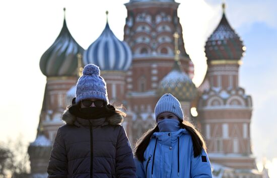 Морозный день в Москве