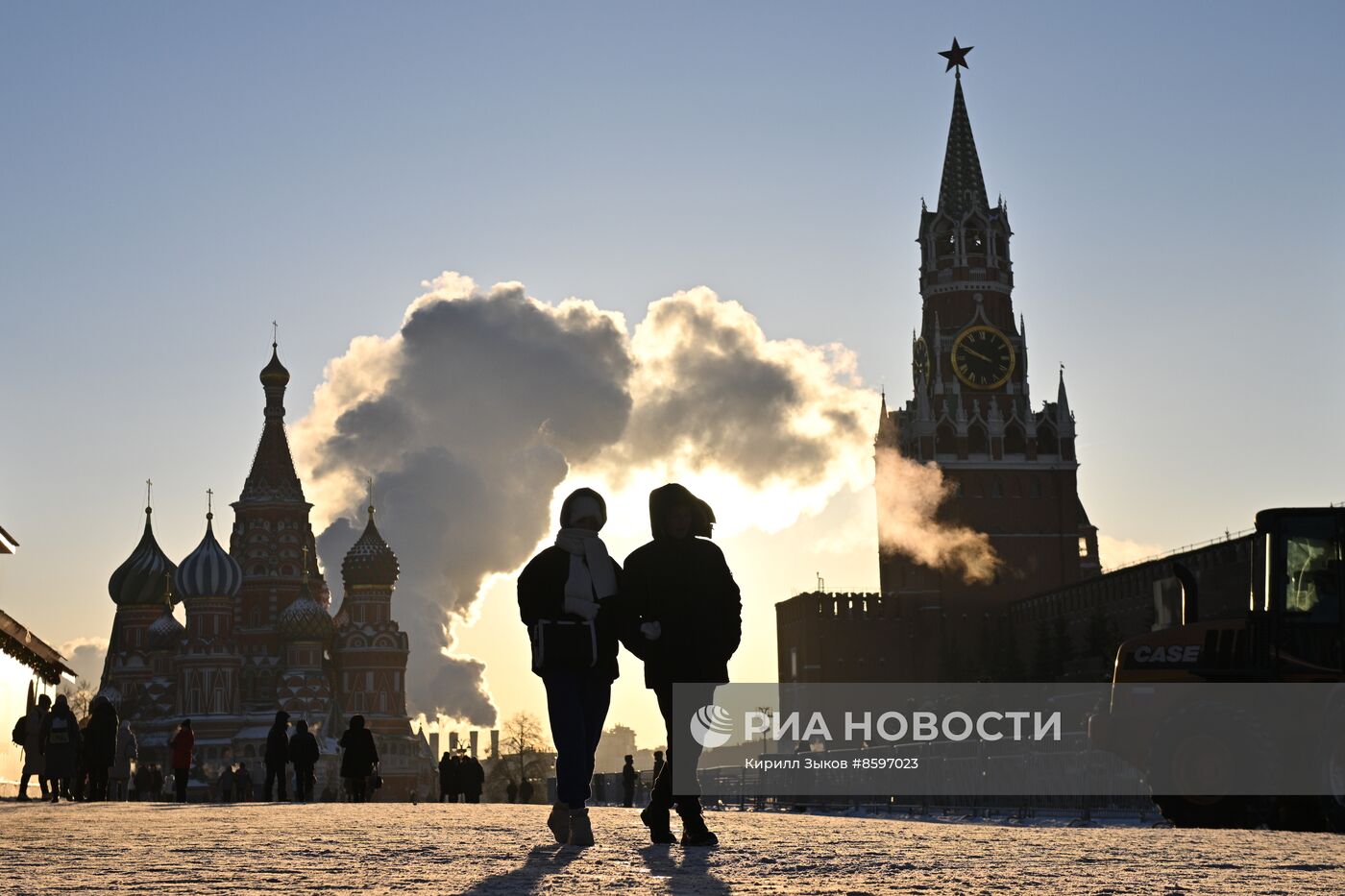 Морозный день в Москве