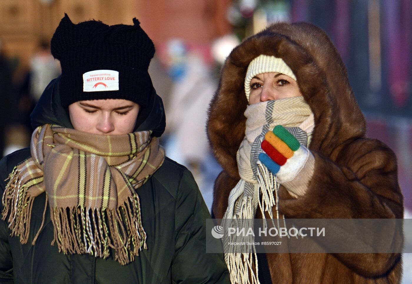 Морозный день в Москве