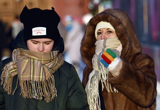 Морозный день в Москве