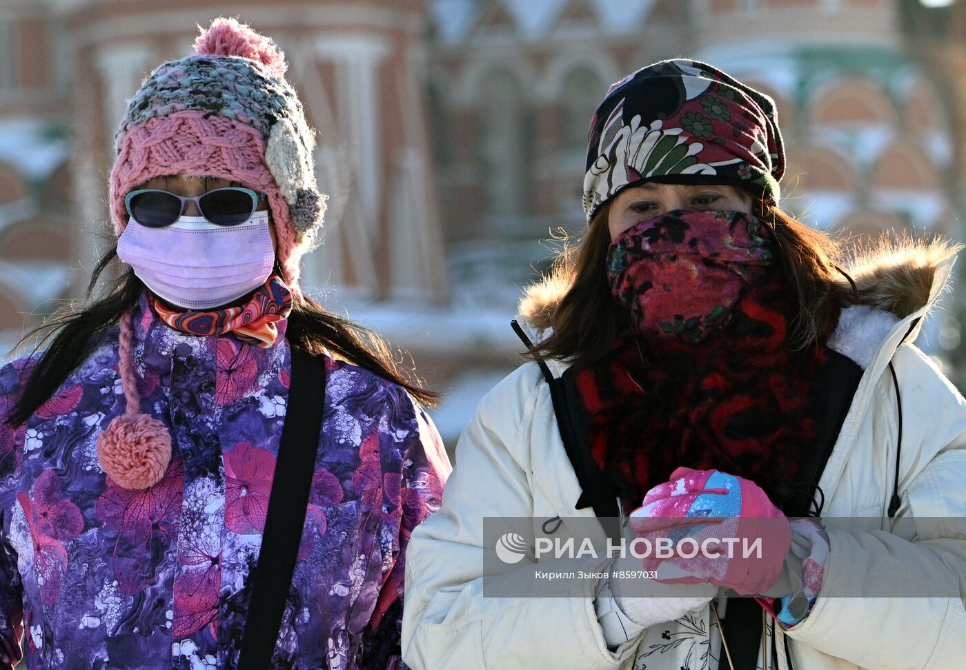 Морозный день в Москве