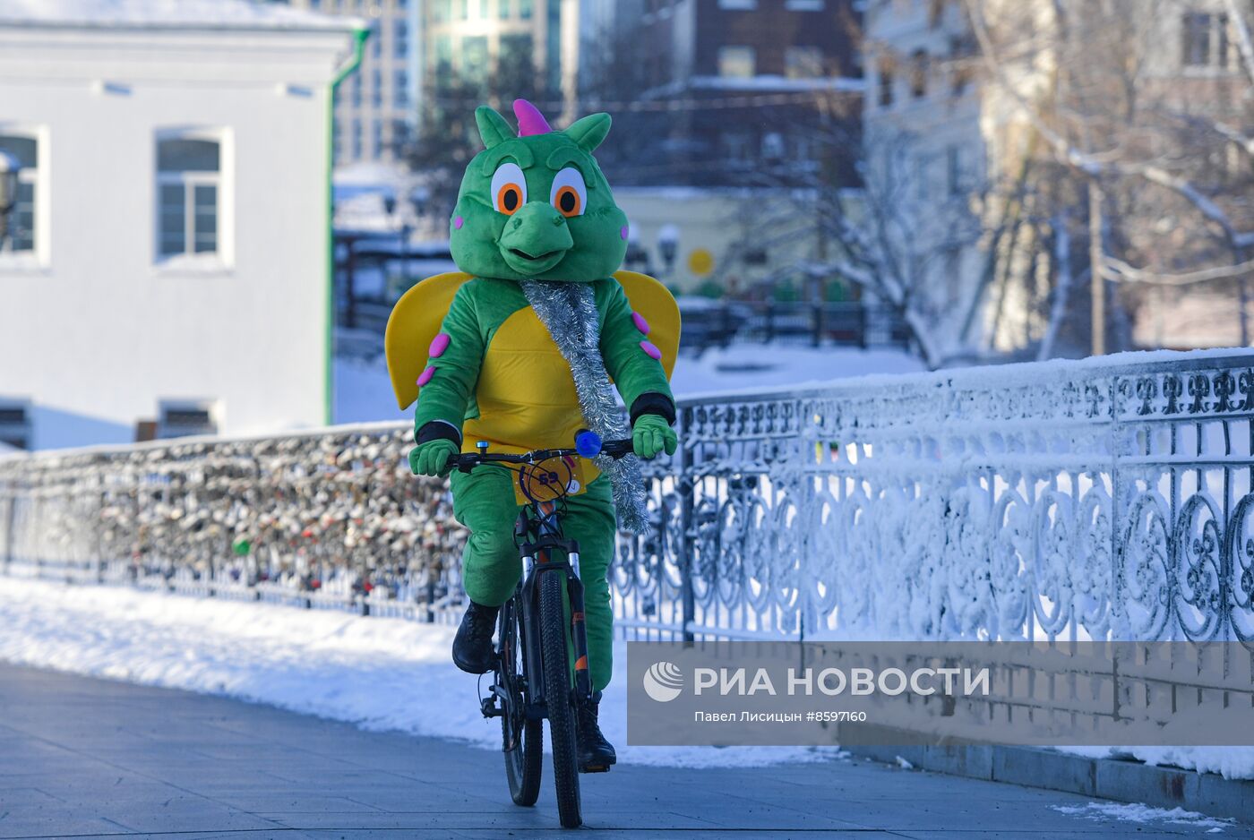 Соревнования велосипедистов "Зимний Кубок Астон" в Екатеринбурге