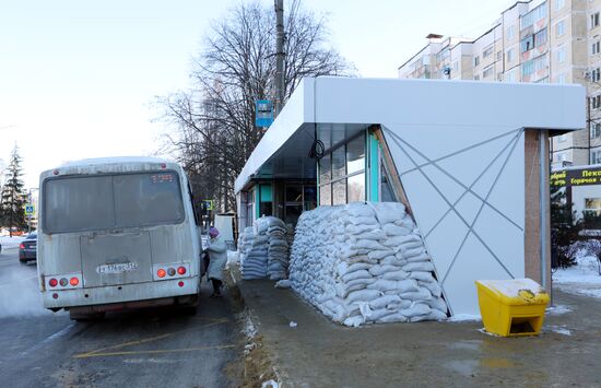 Укрепление остановок общественного транспорта в Белгороде