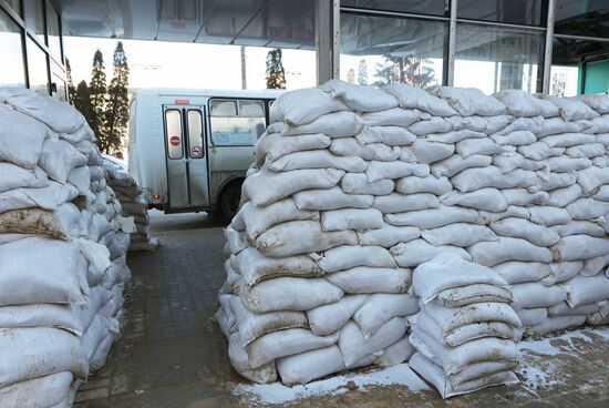 Укрепление остановок общественного транспорта в Белгороде