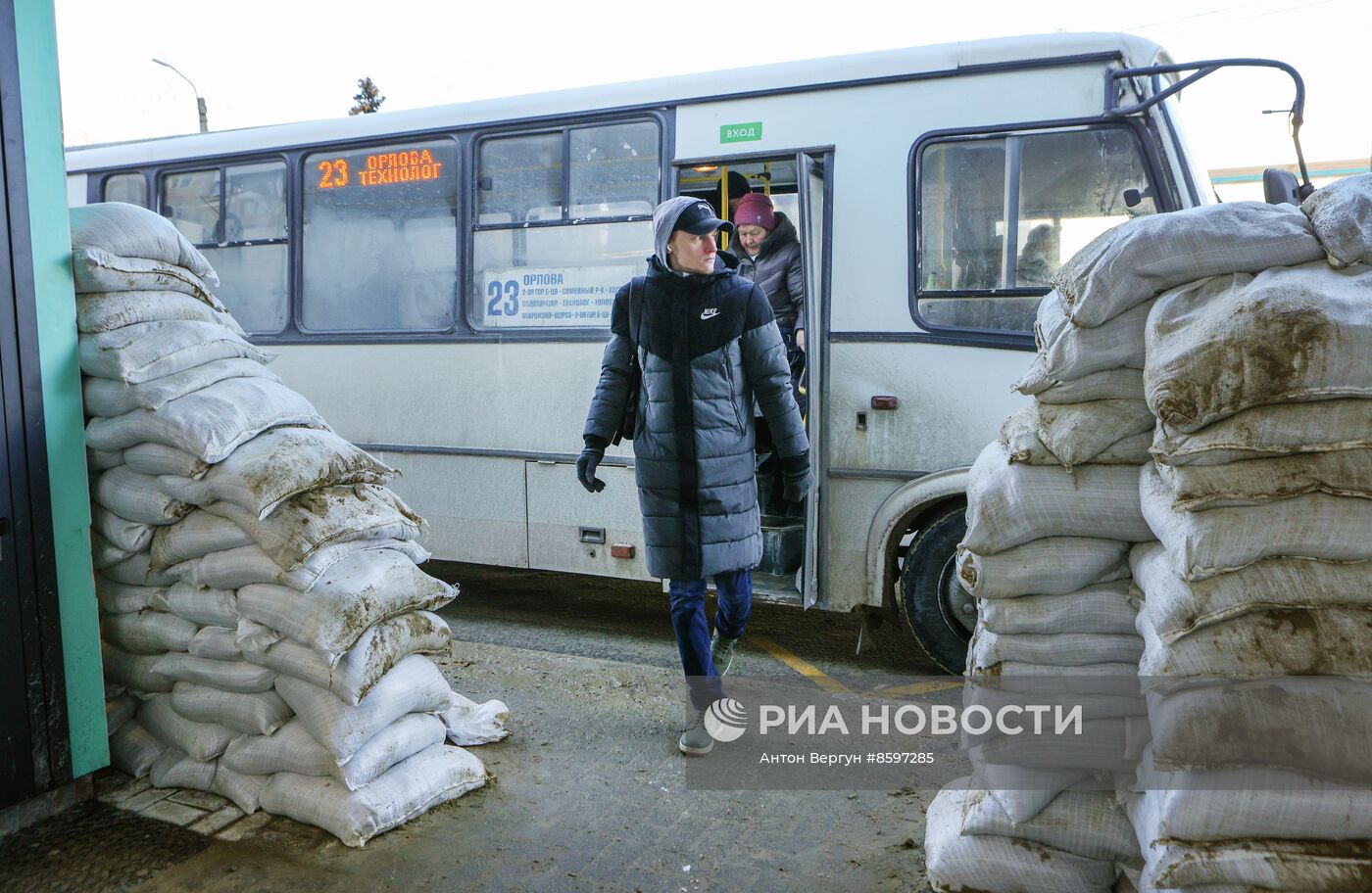 Укрепление остановок общественного транспорта в Белгороде