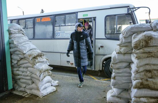 Укрепление остановок общественного транспорта в Белгороде