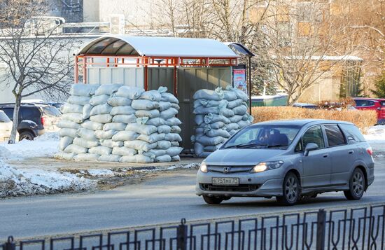 Укрепление остановок общественного транспорта в Белгороде