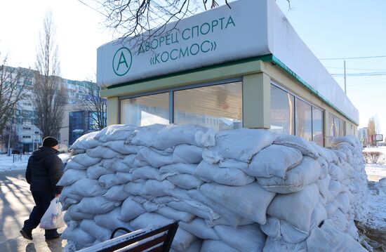 Укрепление остановок общественного транспорта в Белгороде