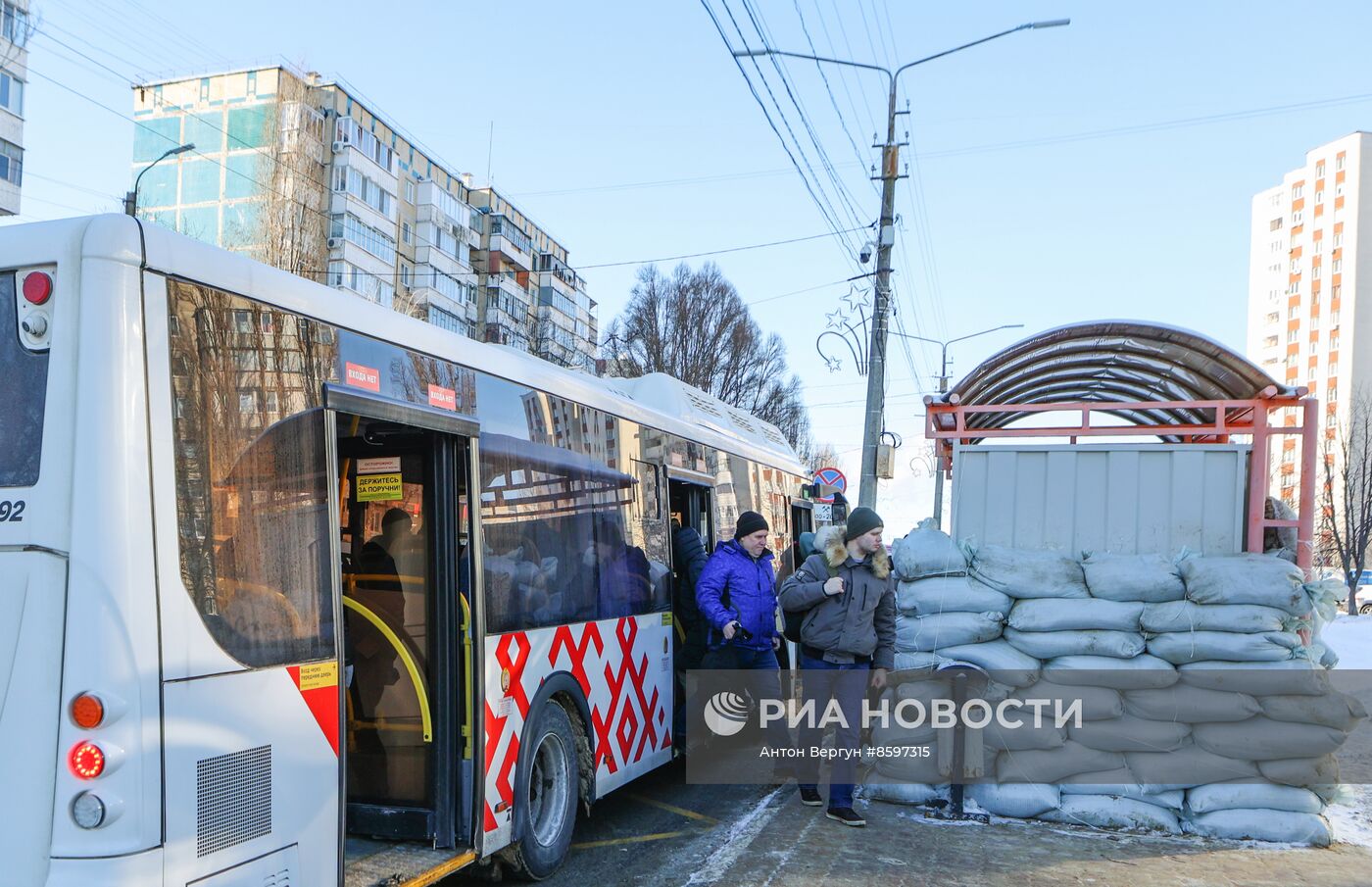 Укрепление остановок общественного транспорта в Белгороде