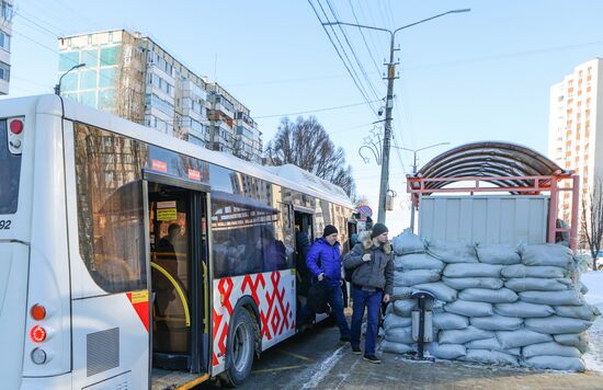 Укрепление остановок общественного транспорта в Белгороде